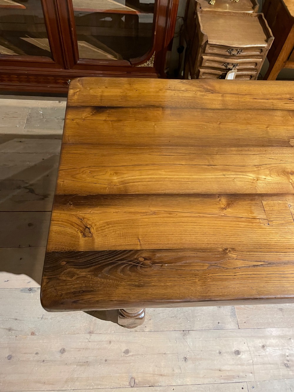 Large Oak refectory table  View VIII