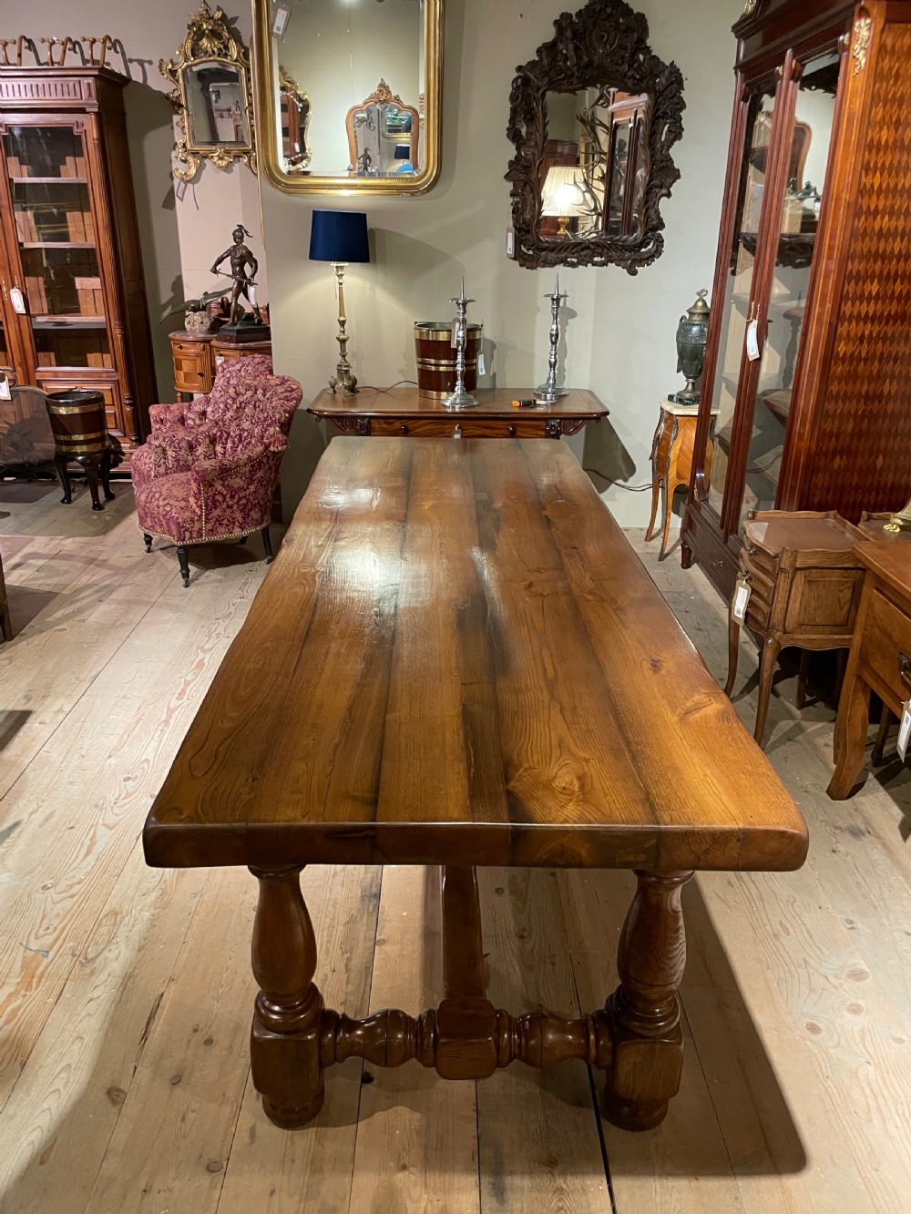 Large Oak refectory table  View IX