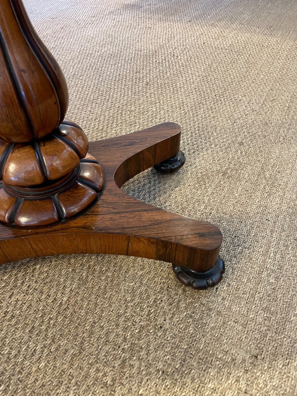 William IV rosewood card table  View III