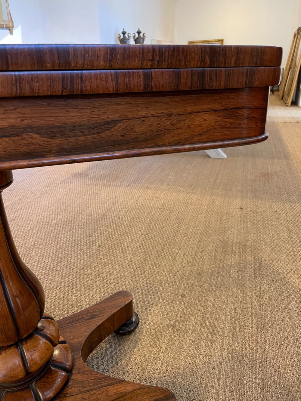 William IV rosewood card table  View V