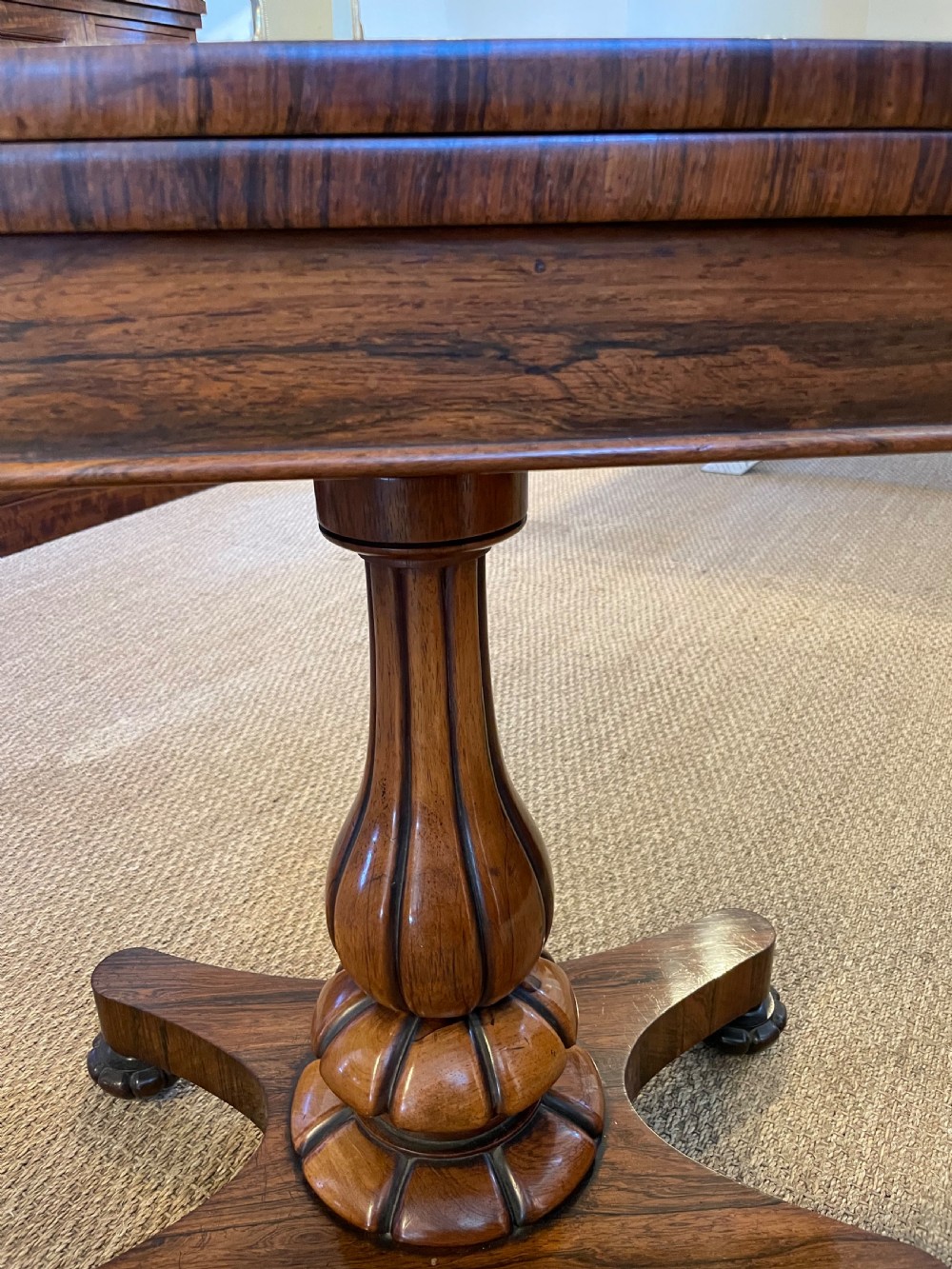 William IV rosewood card table  View VI