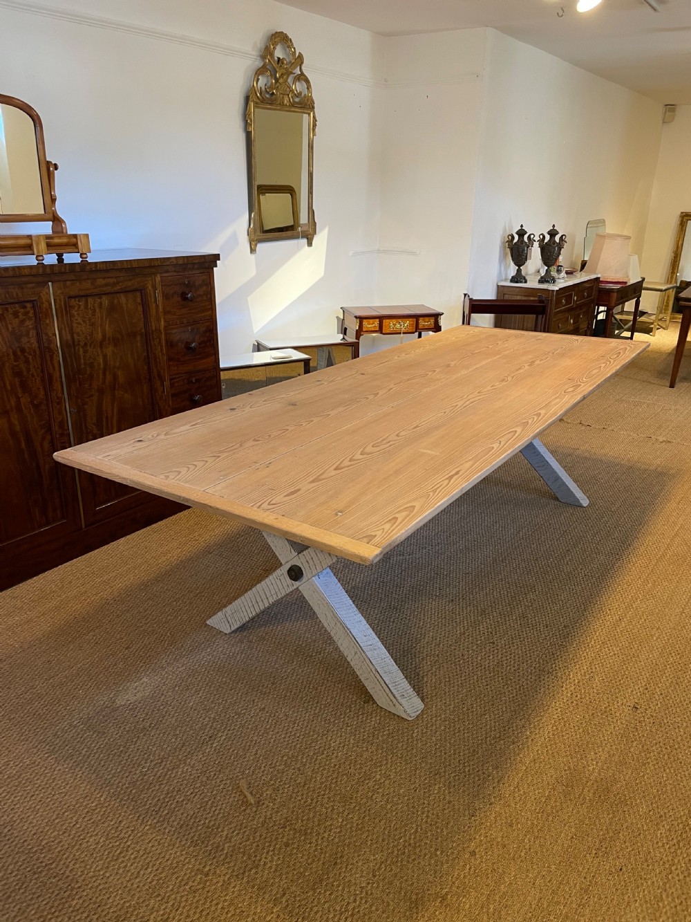 Large wide farmhouse table 