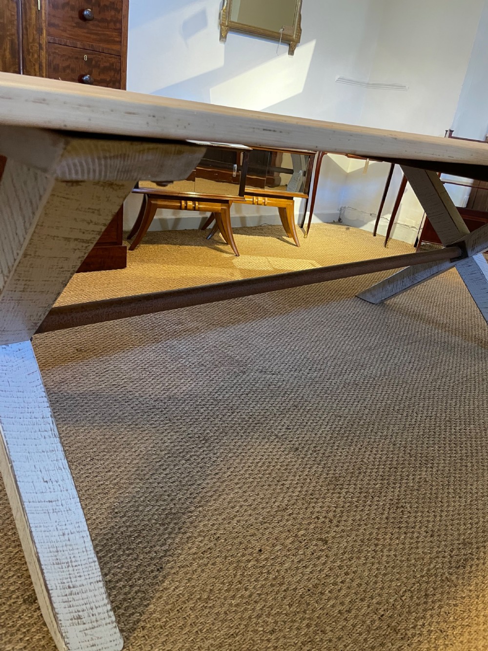 Large wide farmhouse table  View IV