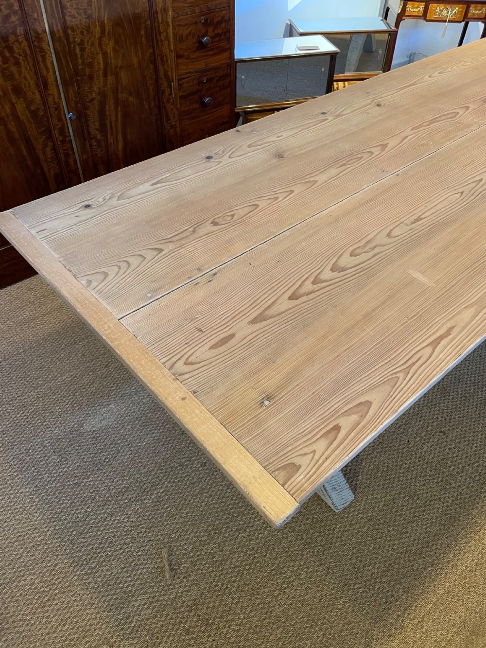 Large wide farmhouse table  View VI