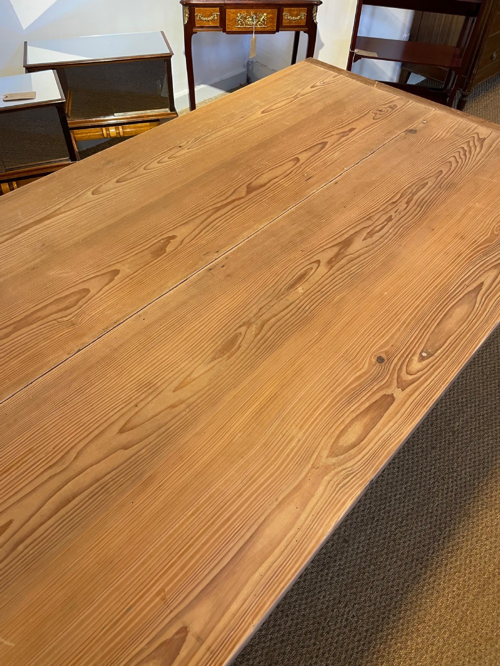Large wide farmhouse table  View VIII