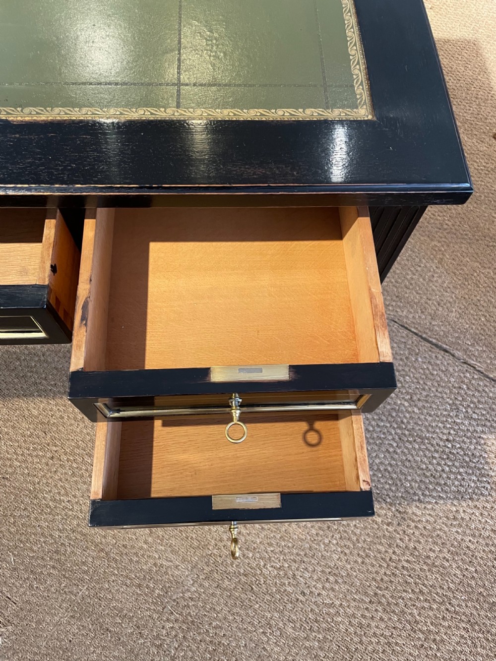 Ebonised writing desk  View III