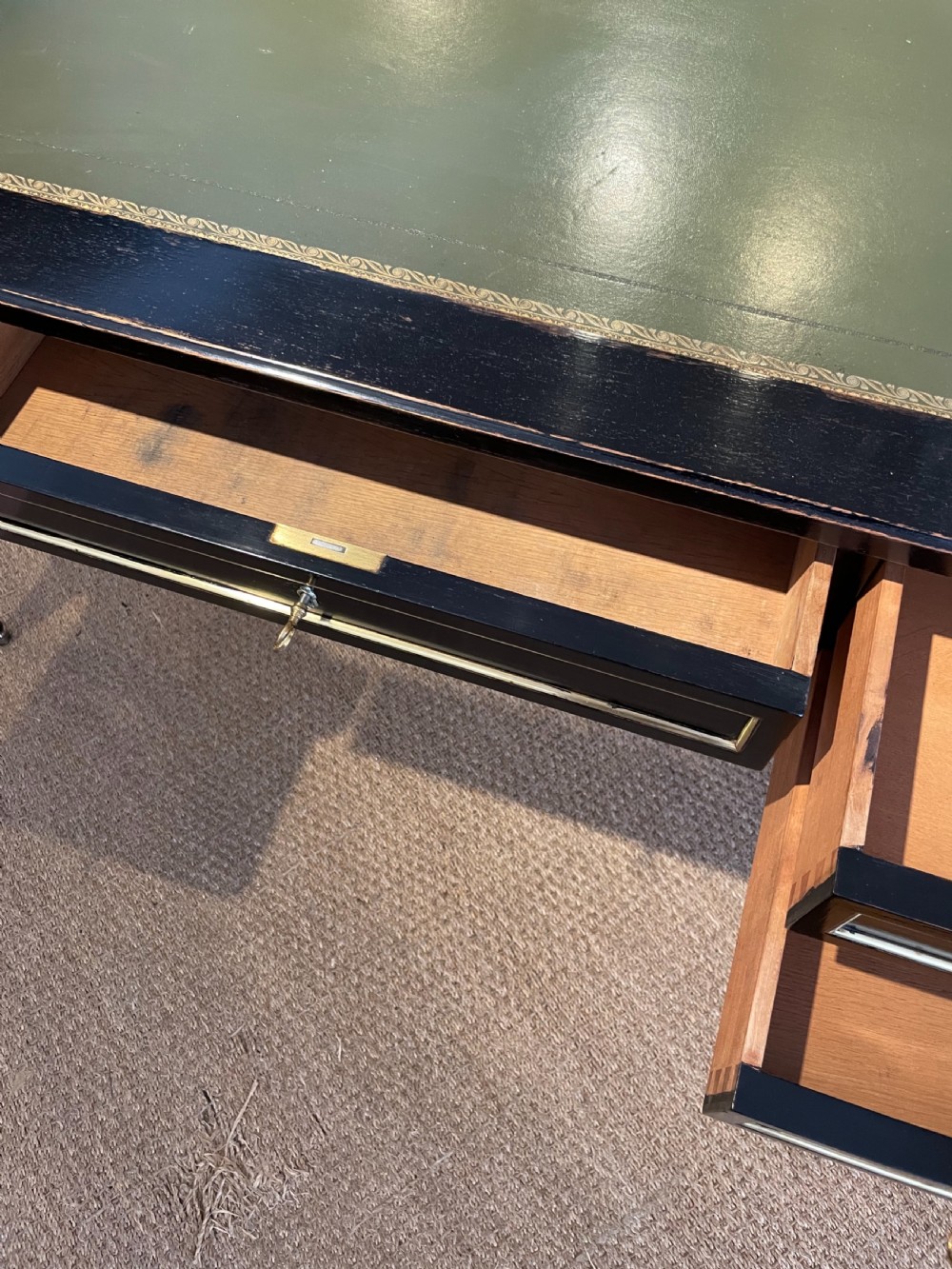 Ebonised writing desk  View IV