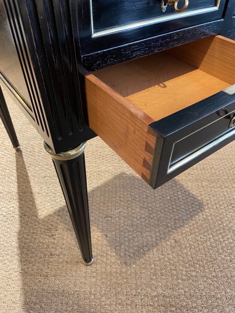 Ebonised writing desk  View VI