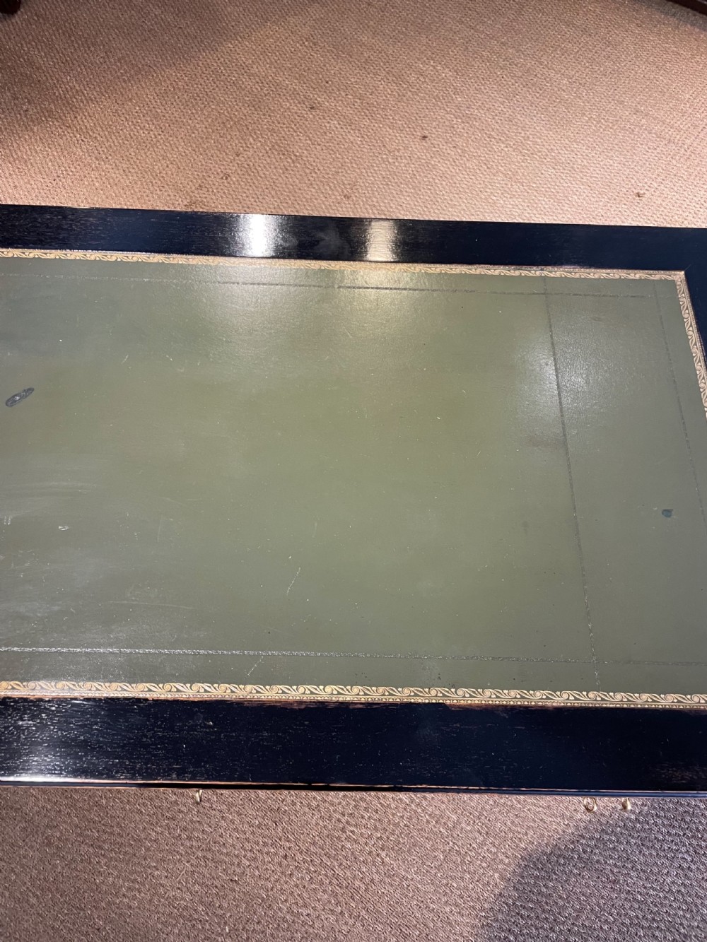 Ebonised writing desk  View IX