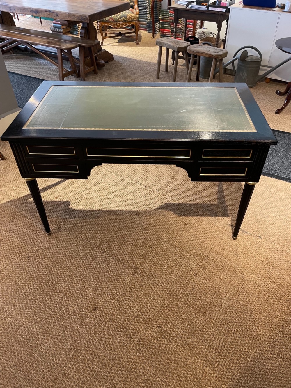 Ebonised writing desk  View XII