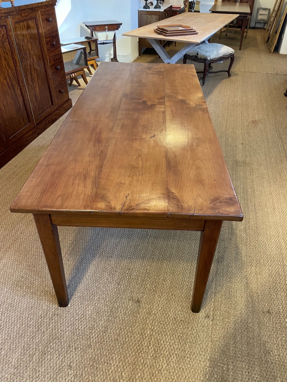 Cherry wood farm house table  View IV