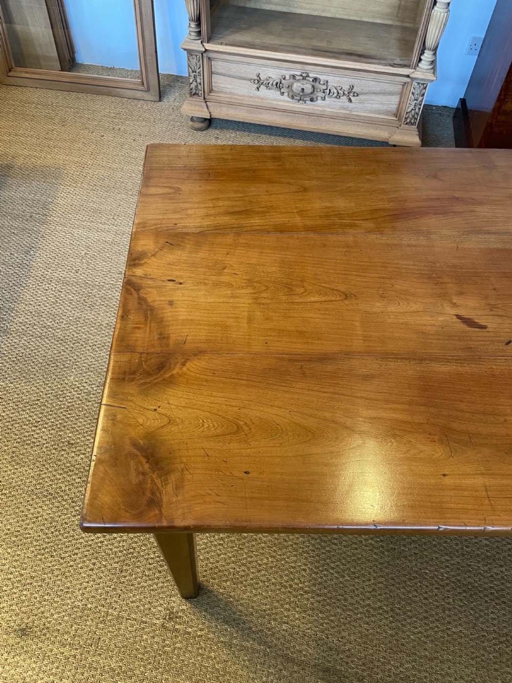Cherry wood farm house table  View V