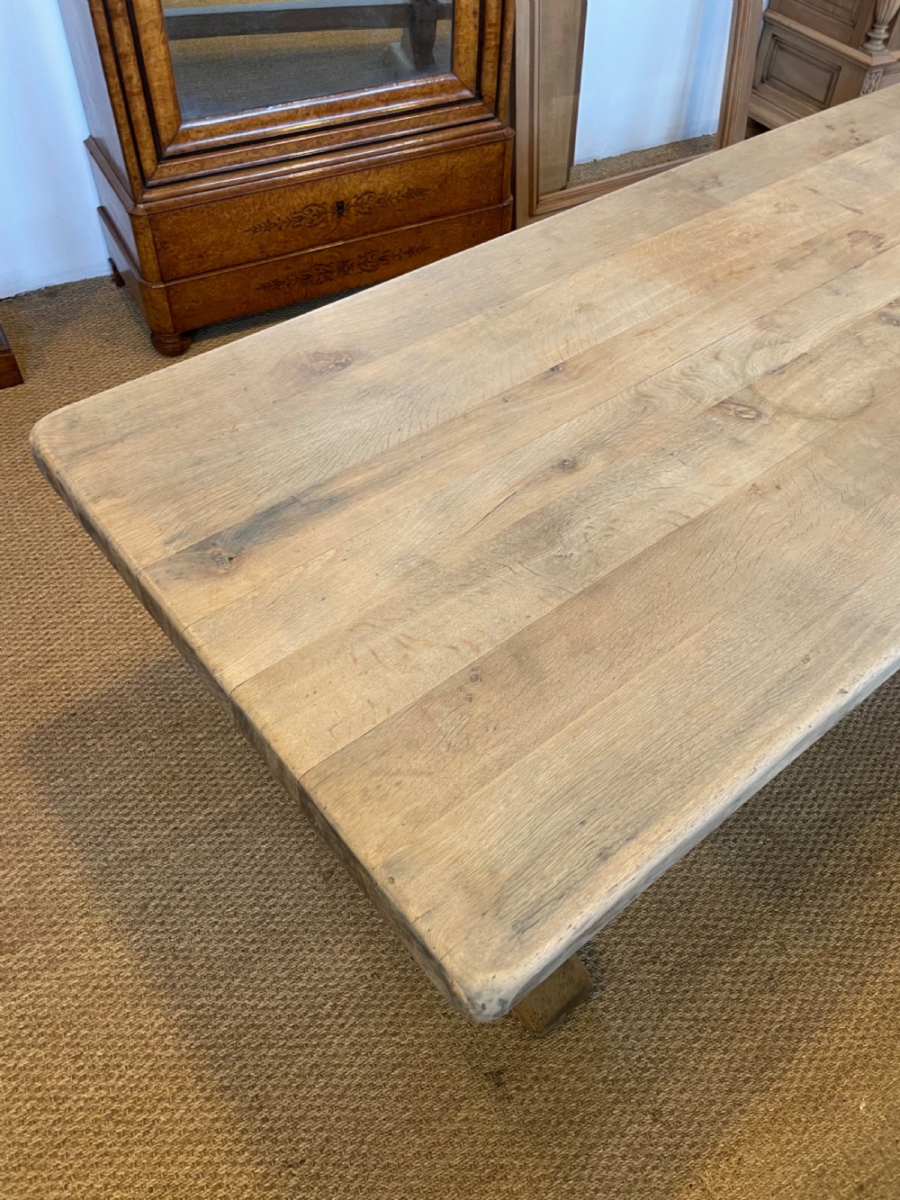 Oak refectory table  View III