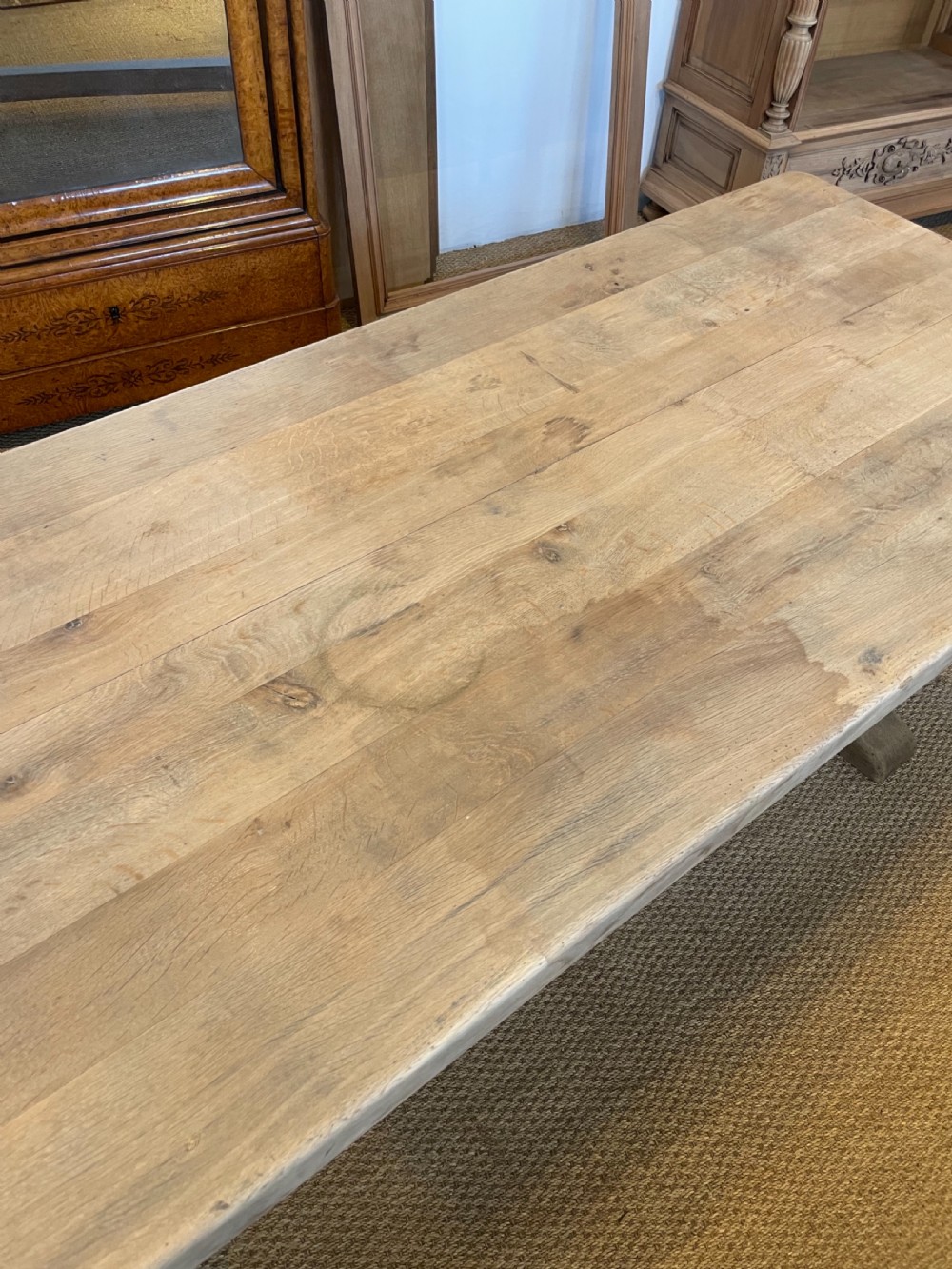 Oak refectory table  View V