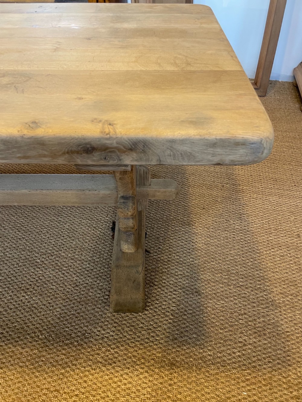 Oak refectory table  View VI