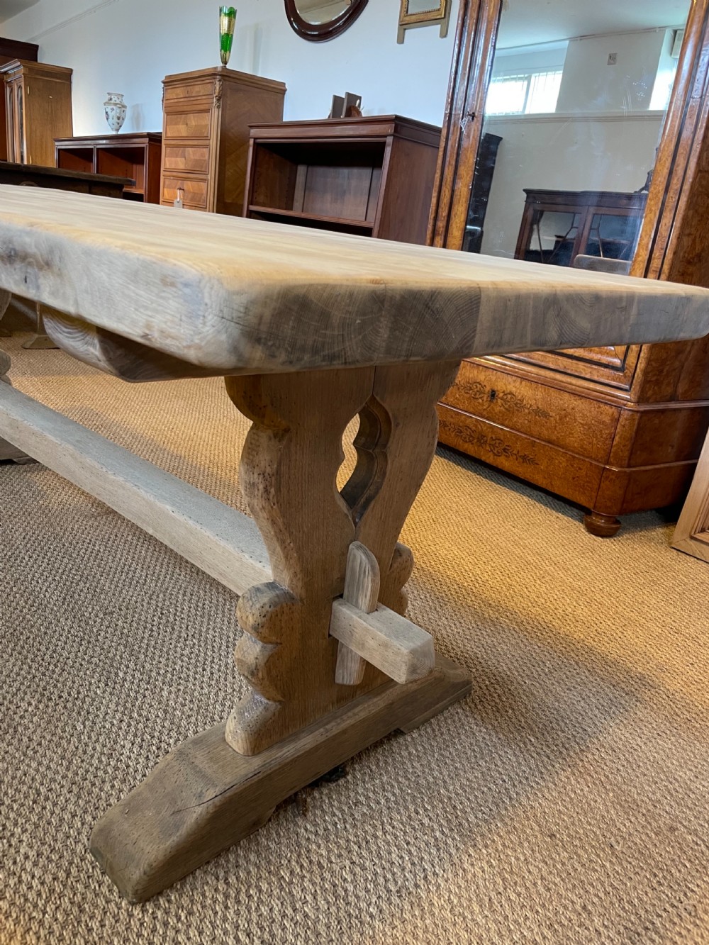Oak refectory table  View VII