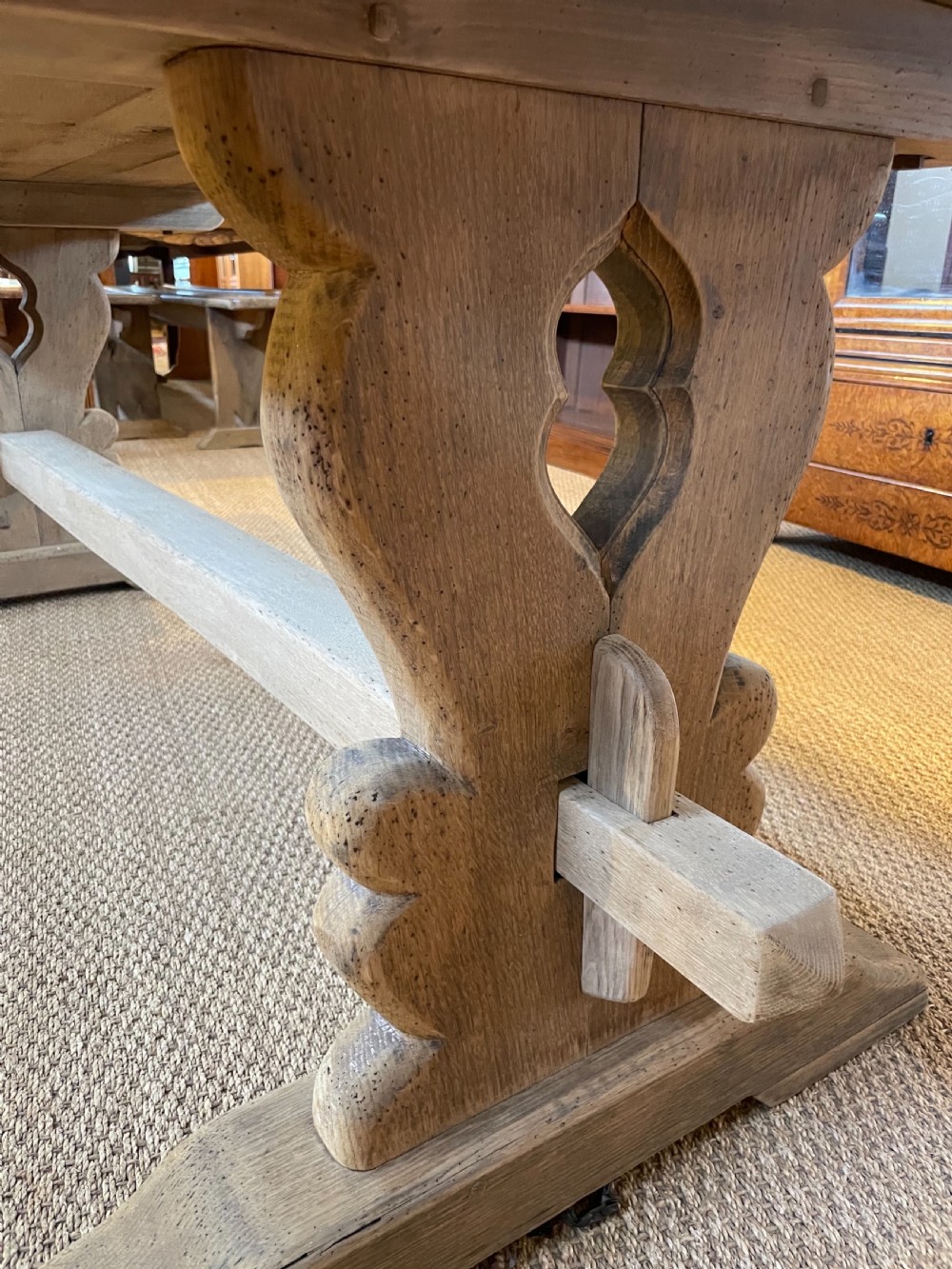 Oak refectory table  View IX