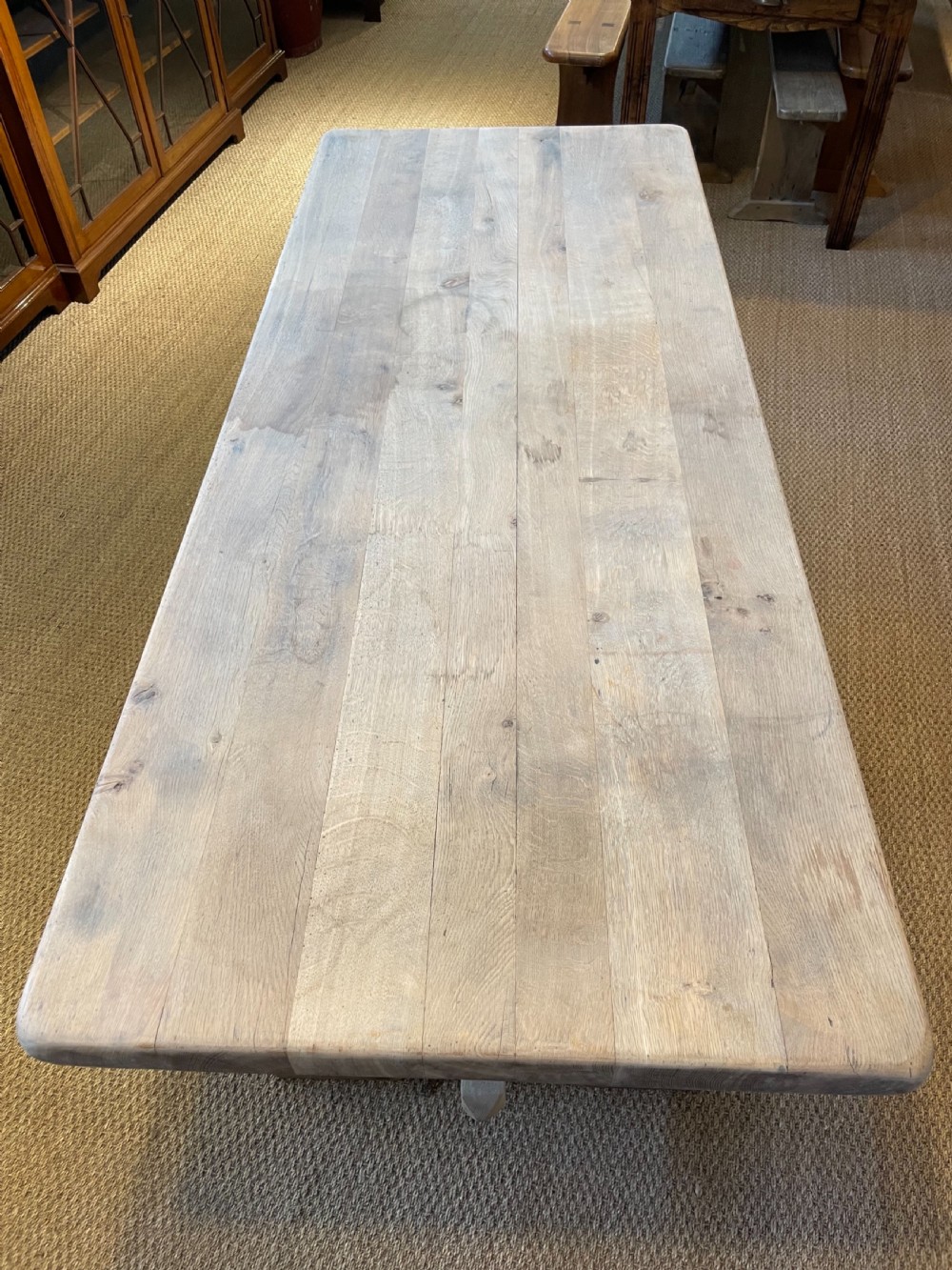 Oak refectory table  View XII