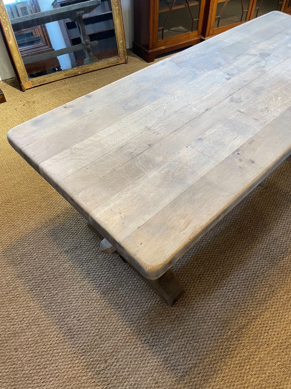 Oak refectory table  View XIII