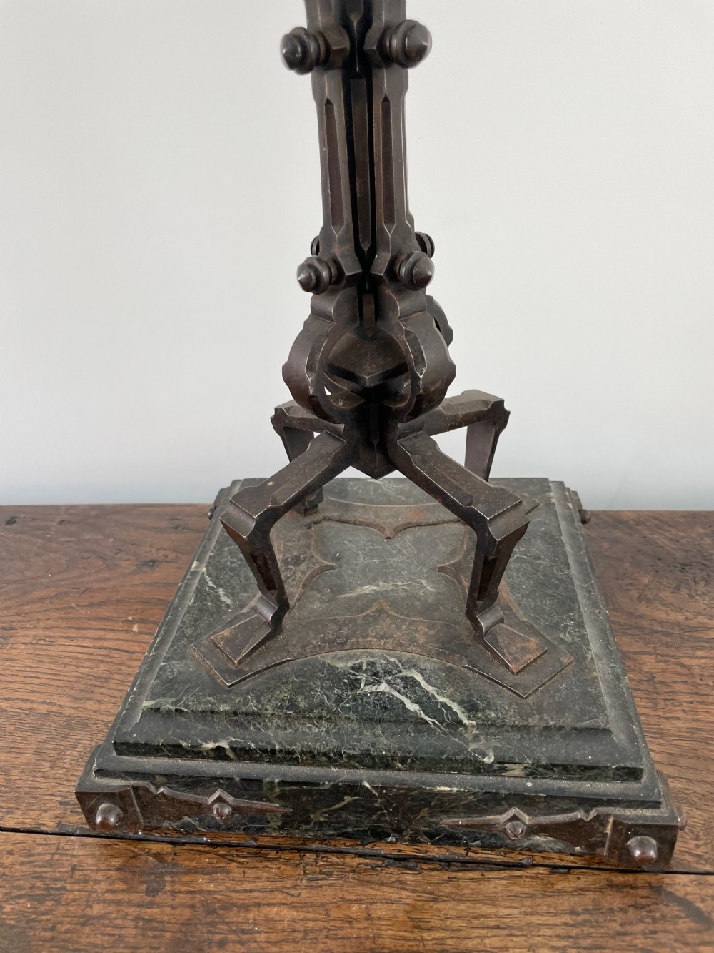 Wrought iron Gothic style candelabra  View IV