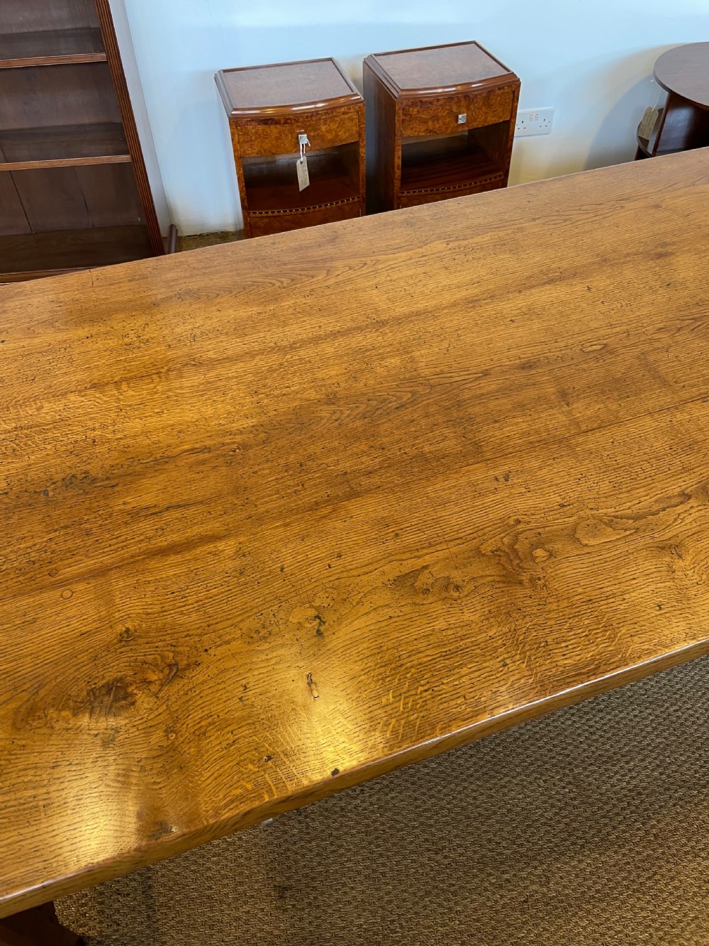 Oak farmhouse table  View V