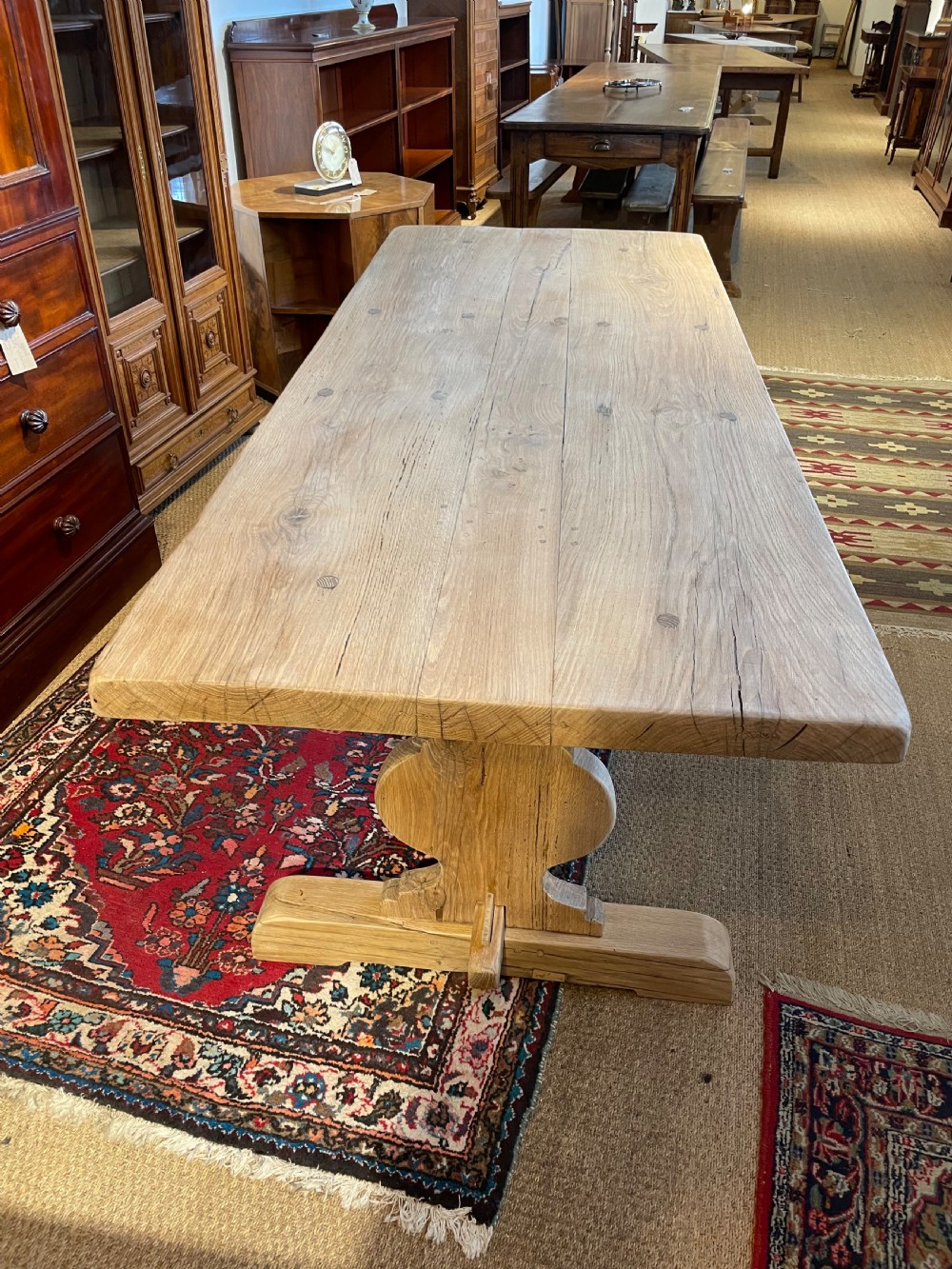 Oak refectory table  View II