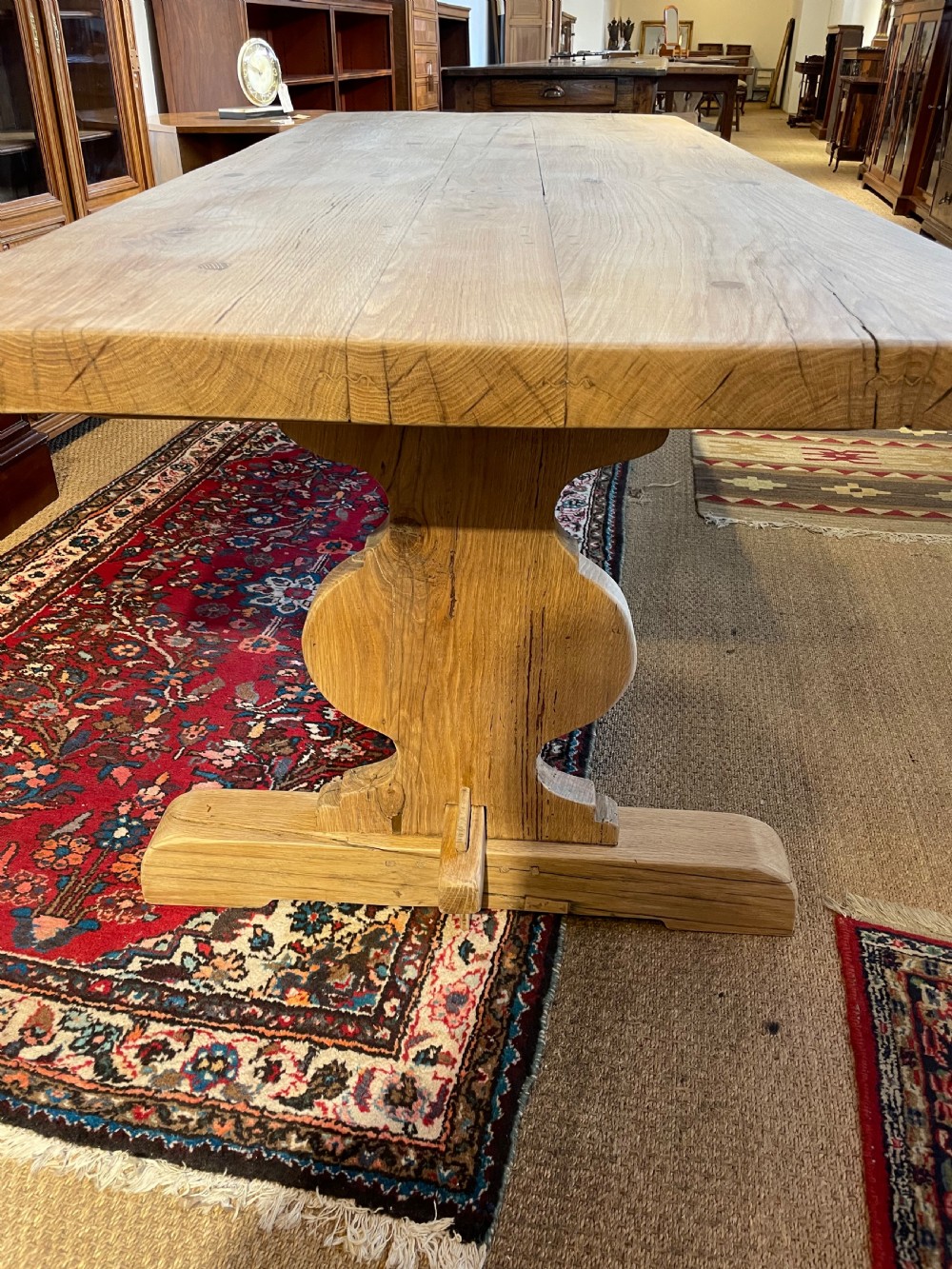 Oak refectory table  View III