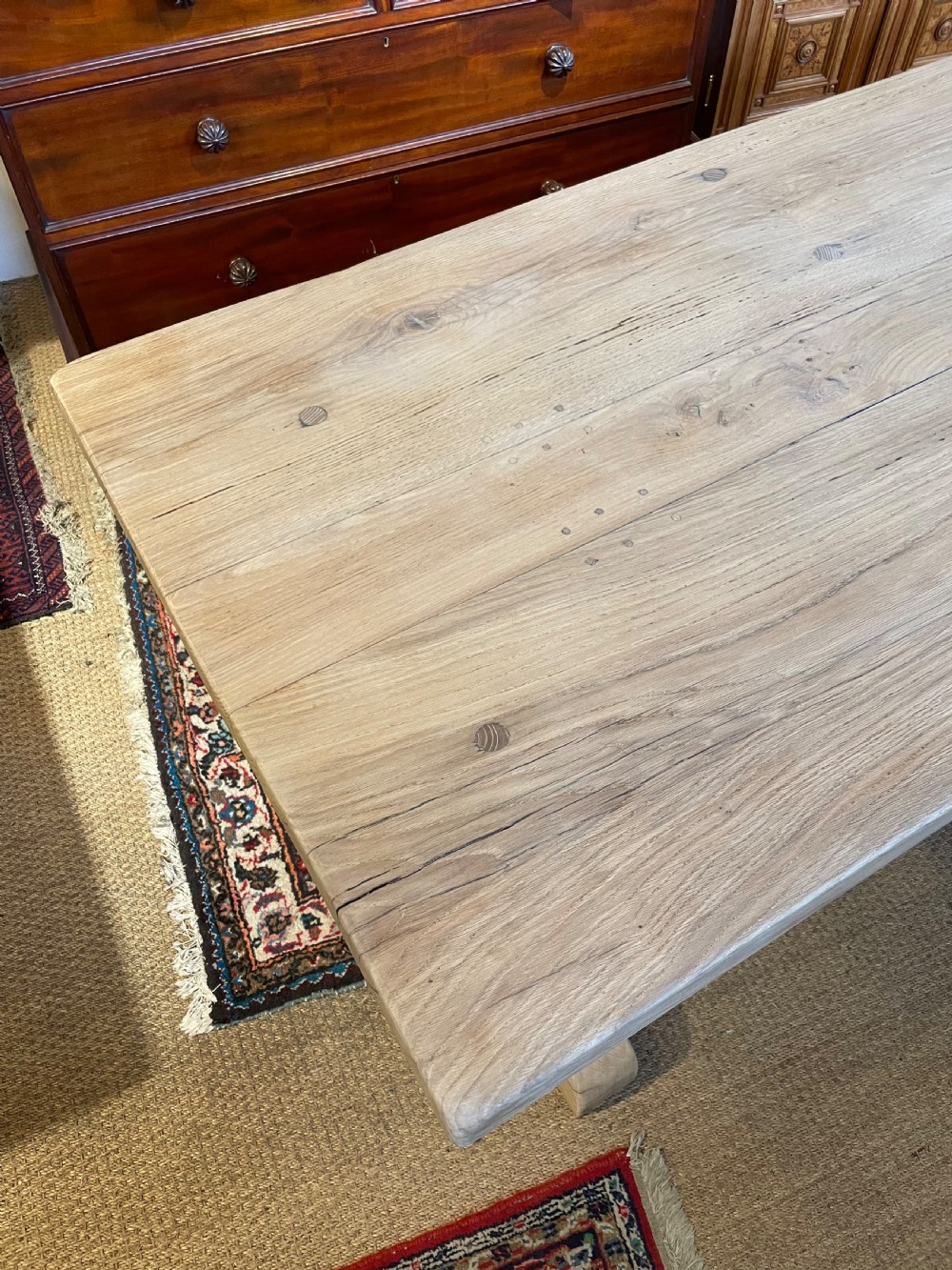 Oak refectory table  View V