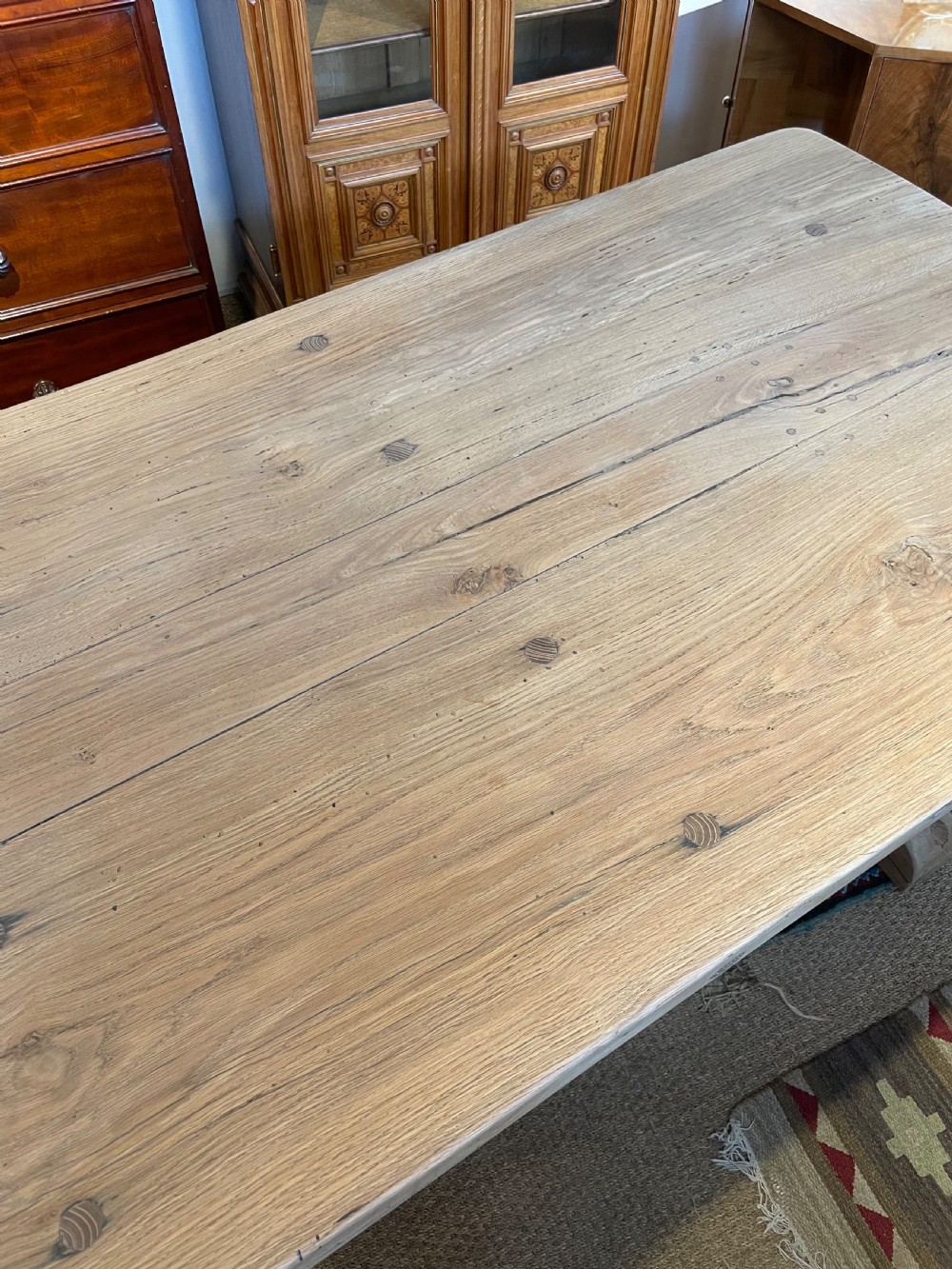 Oak refectory table  View VII
