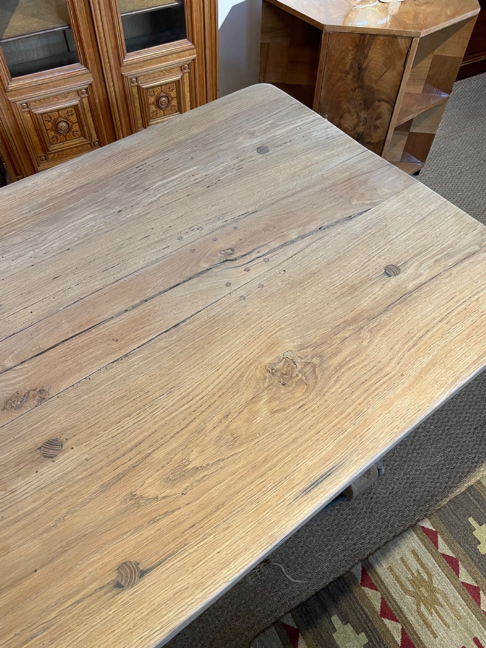 Oak refectory table  View VIII