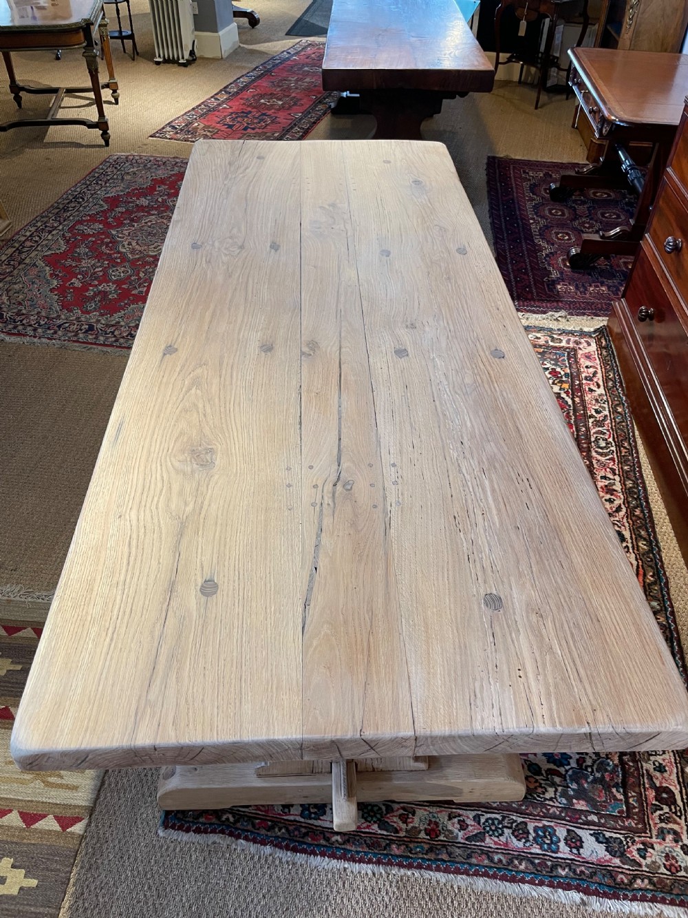 Oak refectory table  View XII