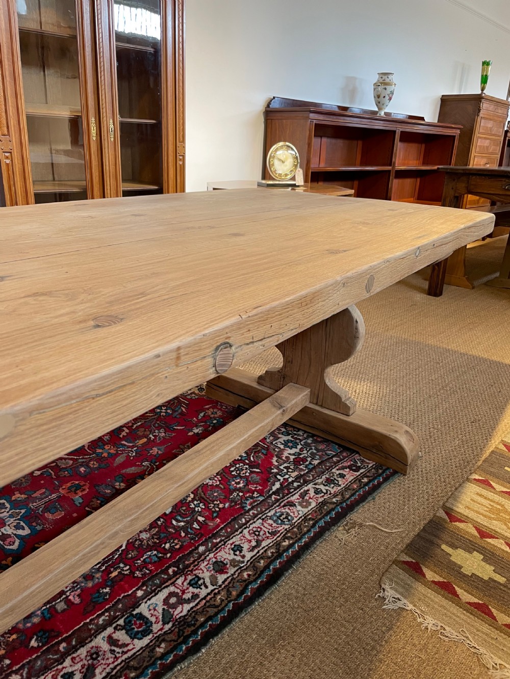 Oak refectory table  View XIII