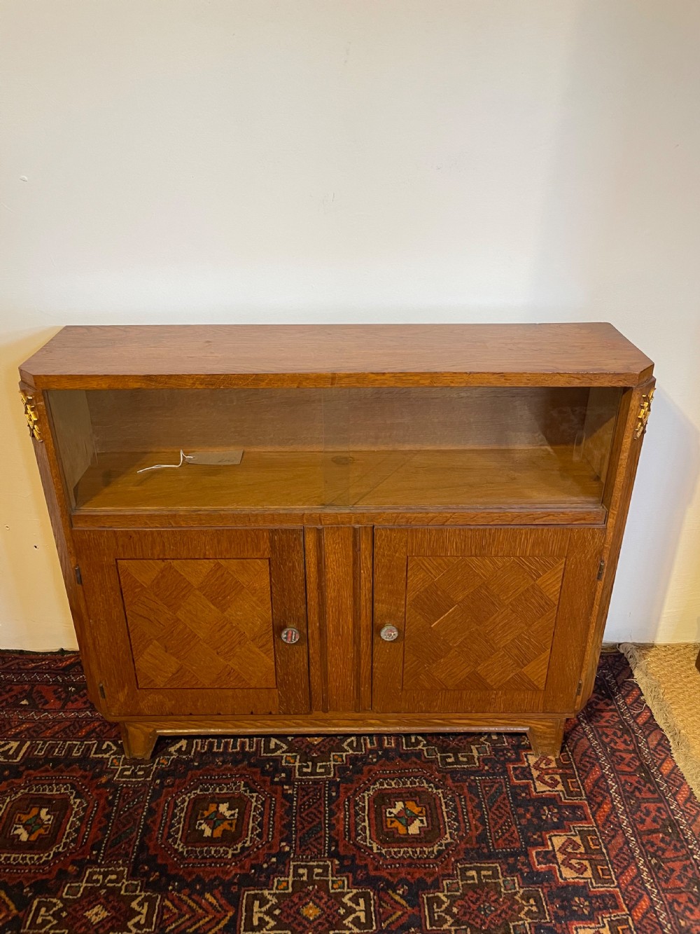 Small Art Deco oak bookcase 
