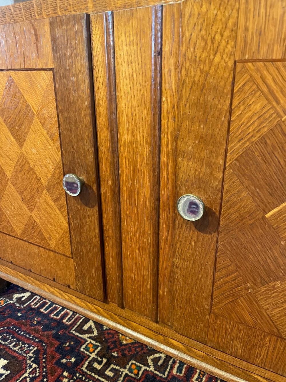 Small Art Deco oak bookcase  View III