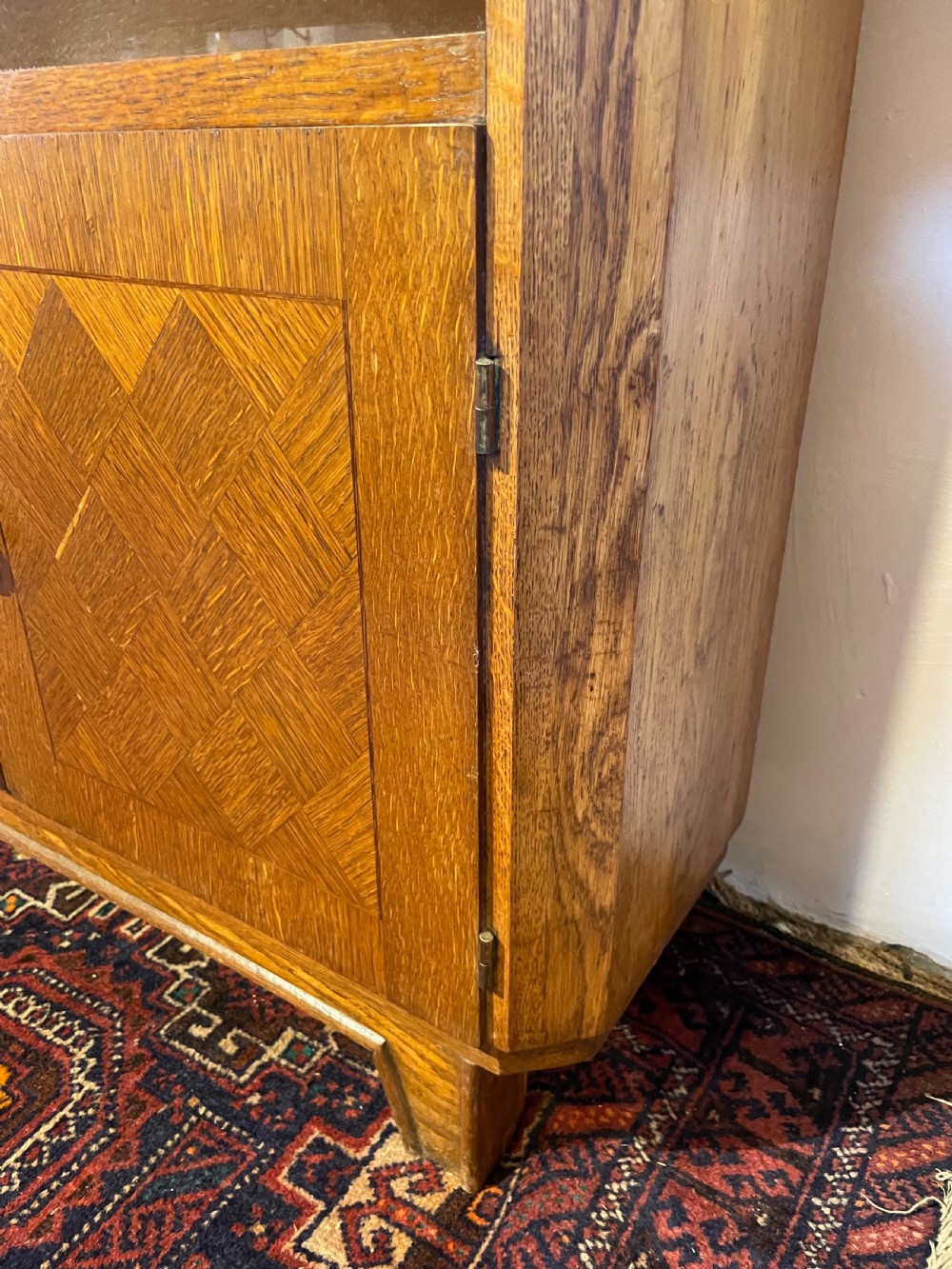 Small Art Deco oak bookcase  View IV