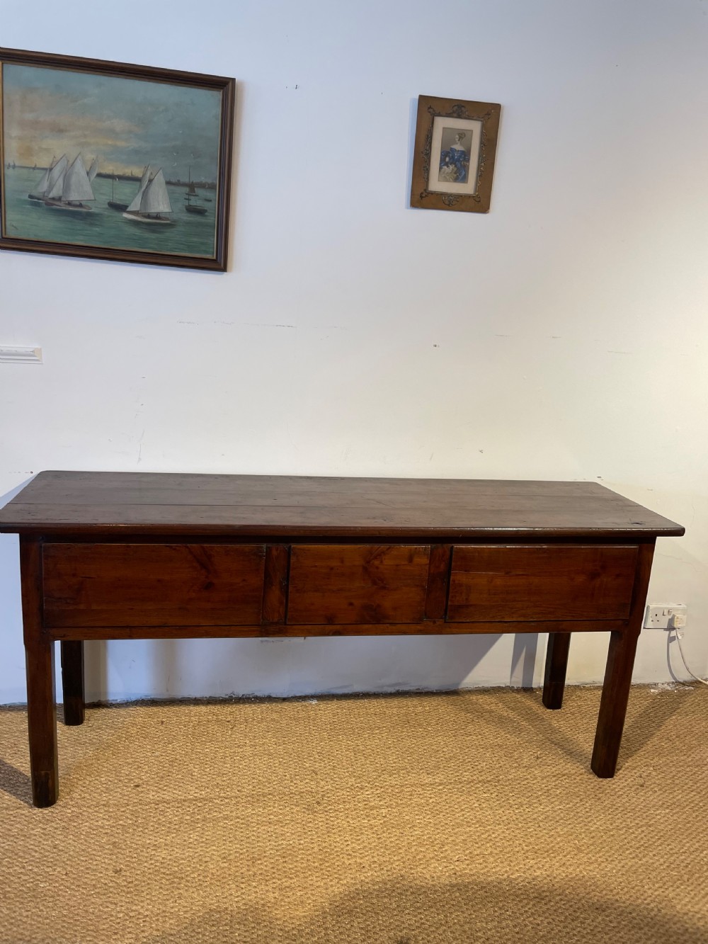 Cherry wood dresser base / server  View X
