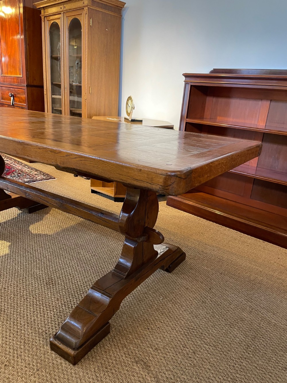 Oak refectory table  View VI