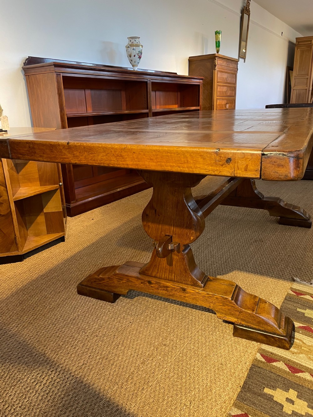 Oak refectory table  View XI