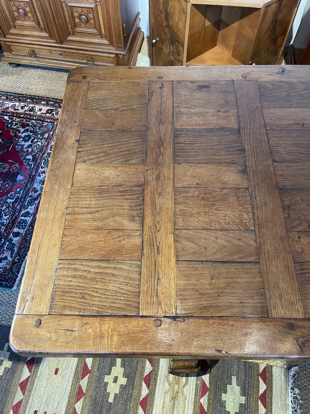 Oak refectory table  View XII