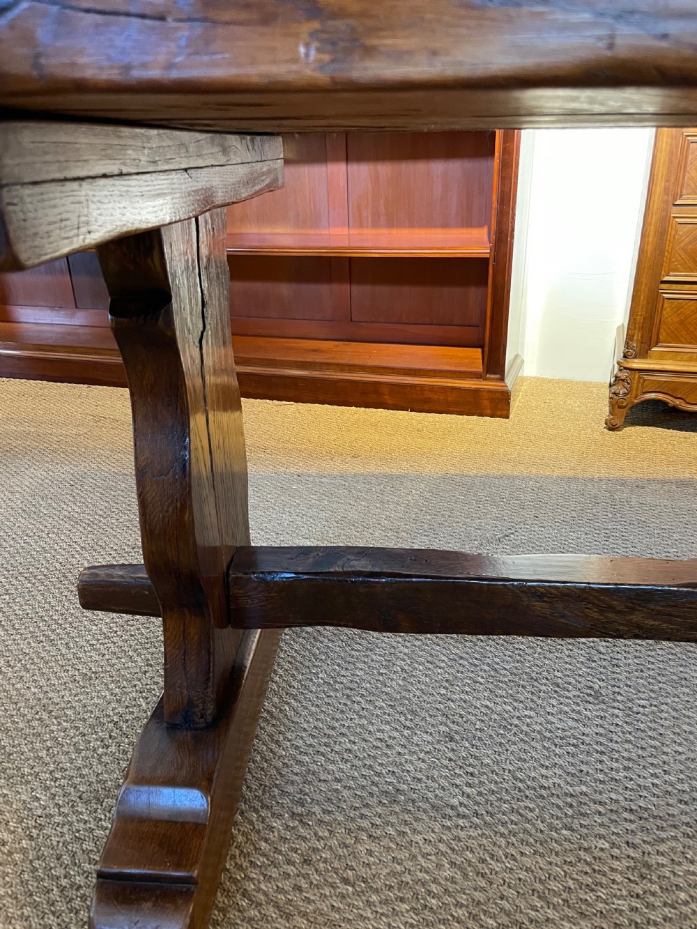 Oak refectory table 203 cms  View XIV