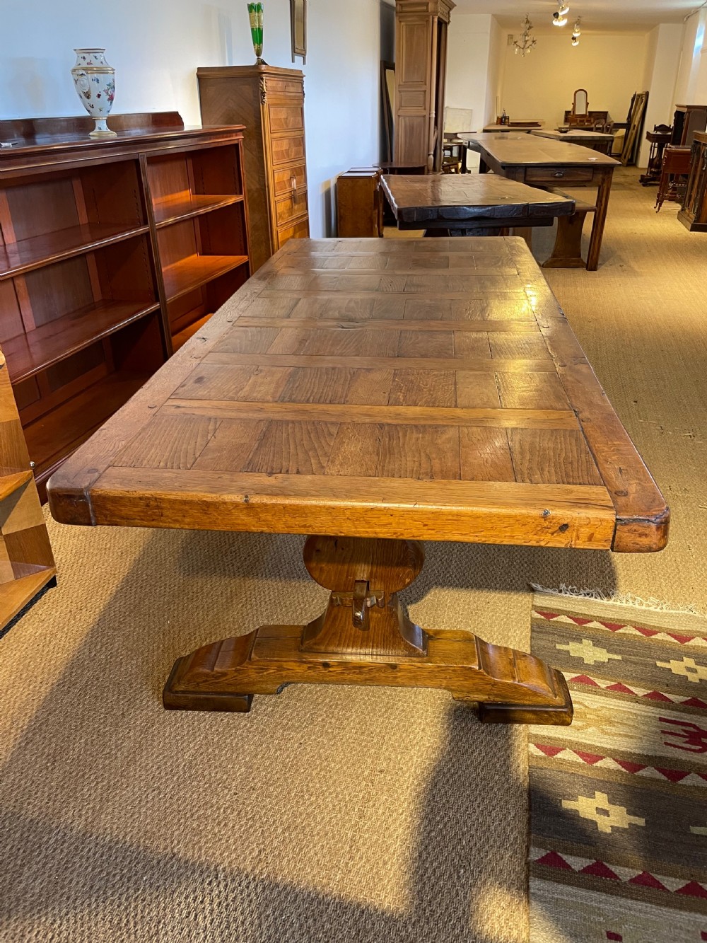 Oak refectory table 203 cms  View XVI