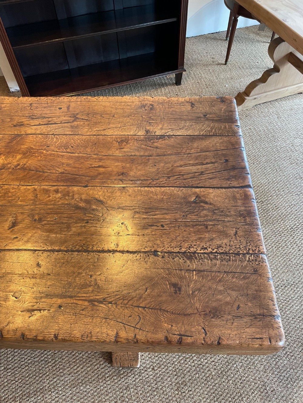Substantial oak refectory table  View VII