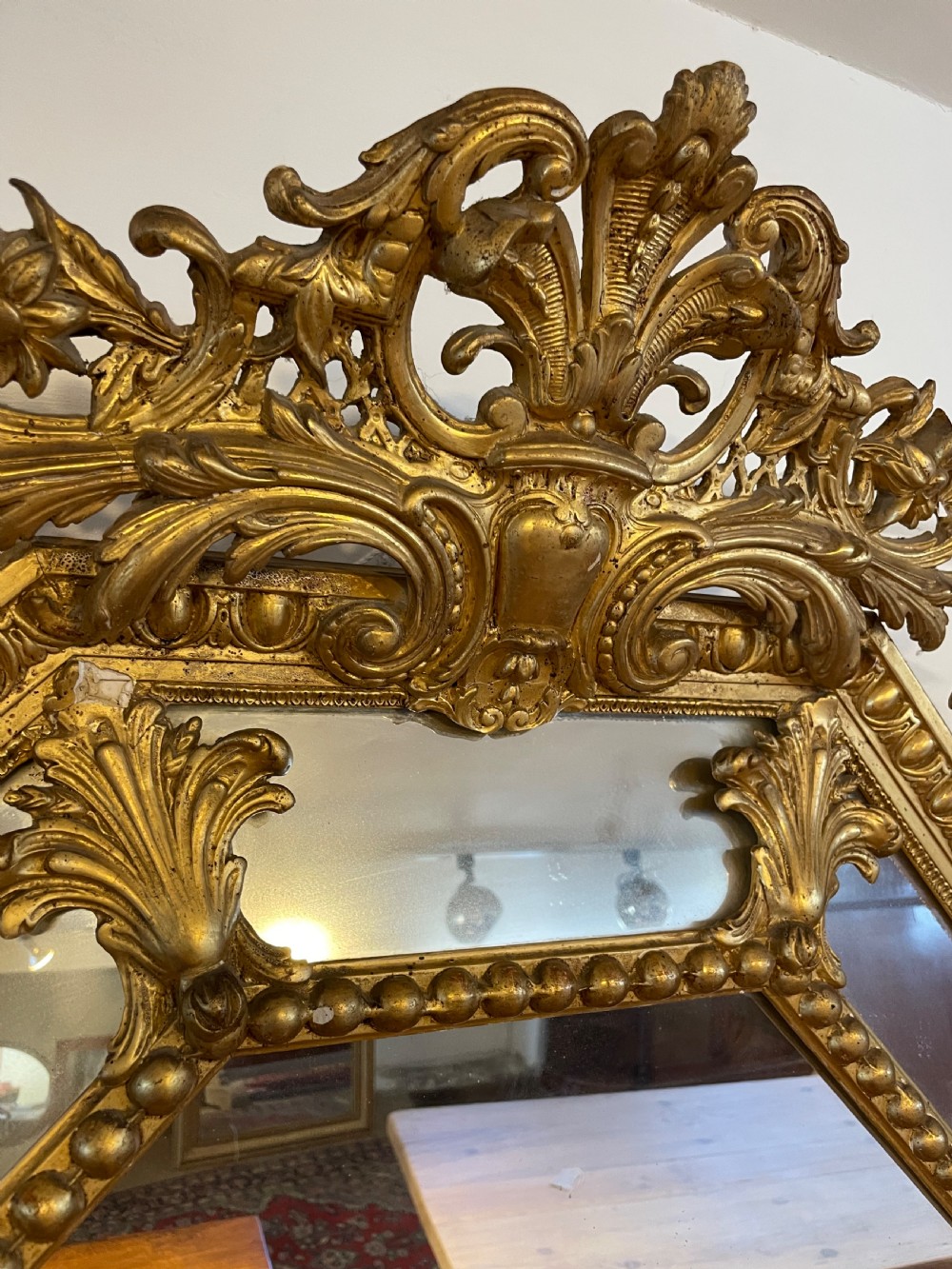 Napoleon III antique gilt mirror  View IV