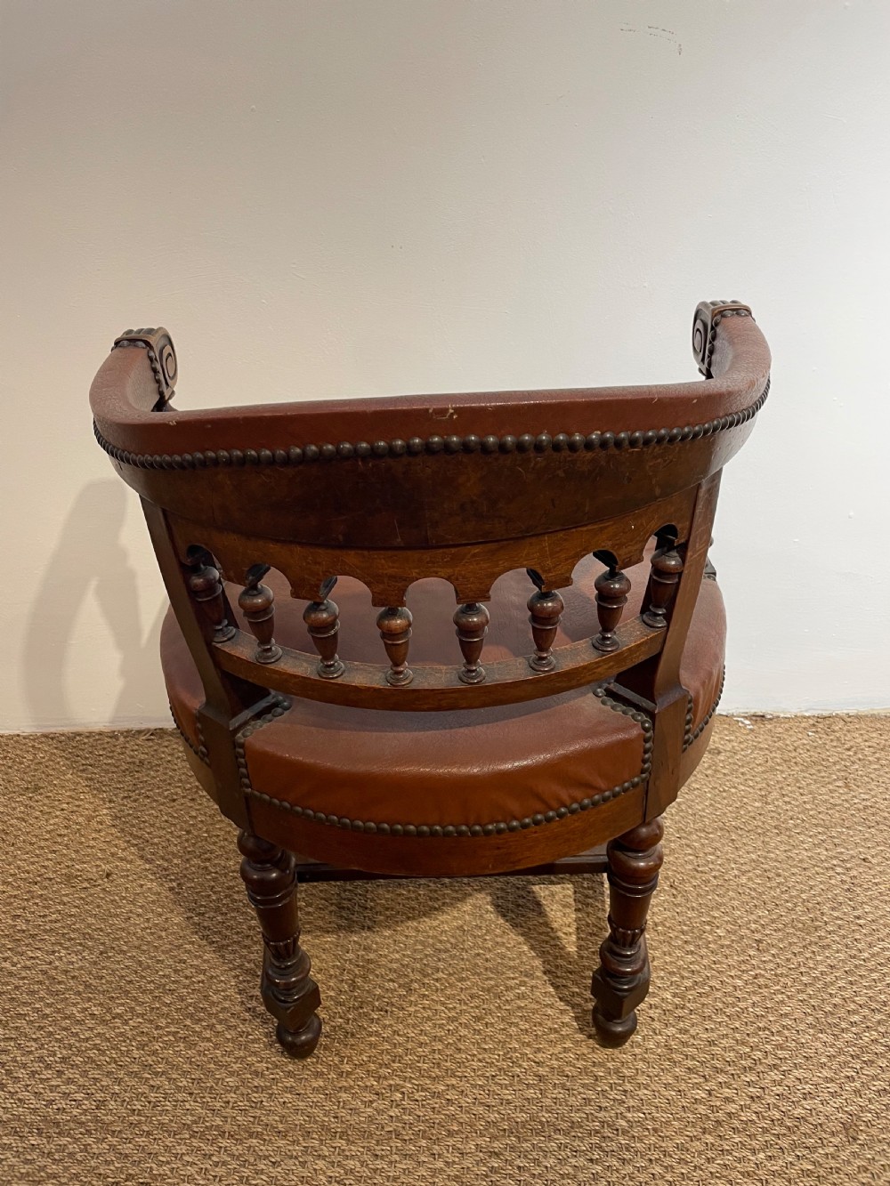 Walnut desk chair  View III