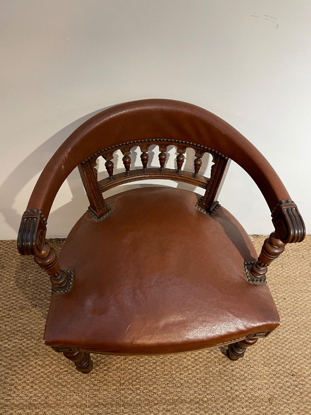 Walnut desk chair  View IV