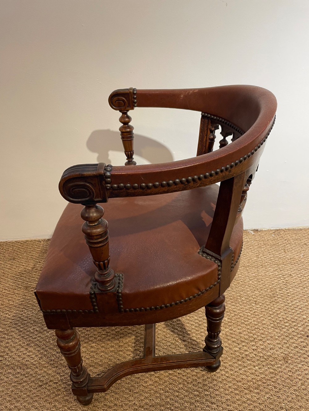 Walnut desk chair  View V