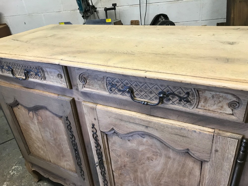 Antique scrubbed oak sideboard  View VI