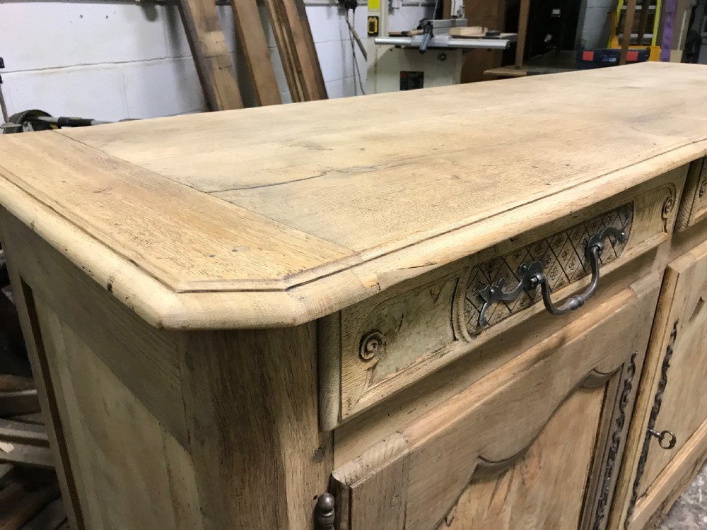 Antique scrubbed oak sideboard  View VIII
