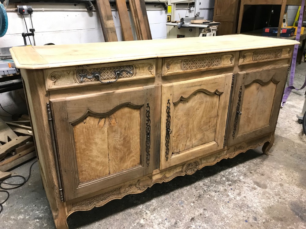 Antique scrubbed oak sideboard  View IX