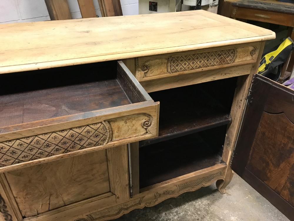 Antique scrubbed oak sideboard  View XI